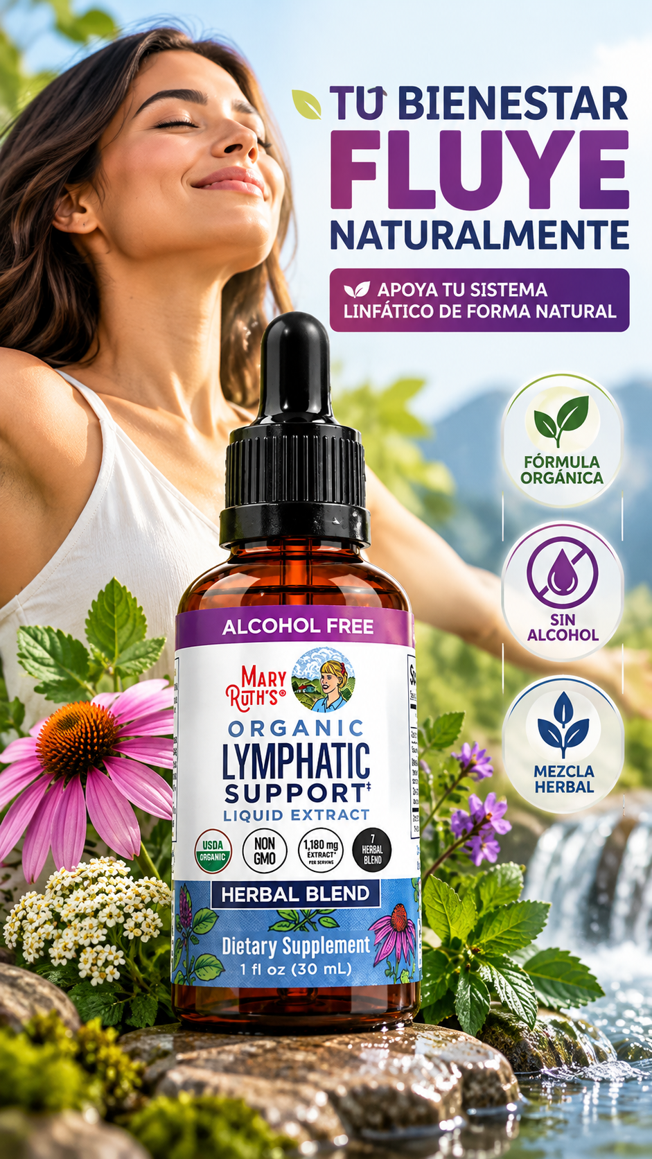 DRENAJE LINFATICO-MARYRUTH'S ORGANIC LYMPHATIC SUPPORT